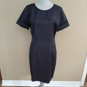 Simon Chang Navy Wool Dress